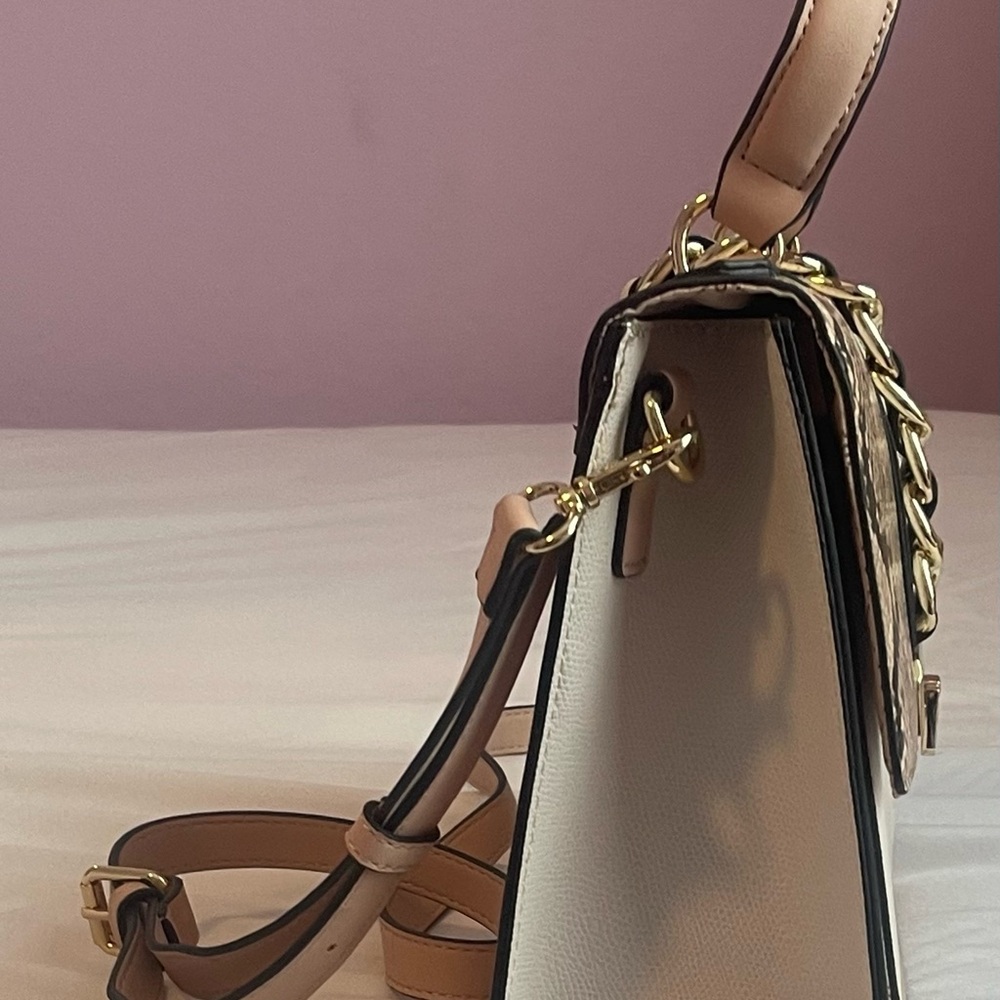 ALDO Beige and Pink Handbag satchel with Shoulder Strap - Picture 4 of 4